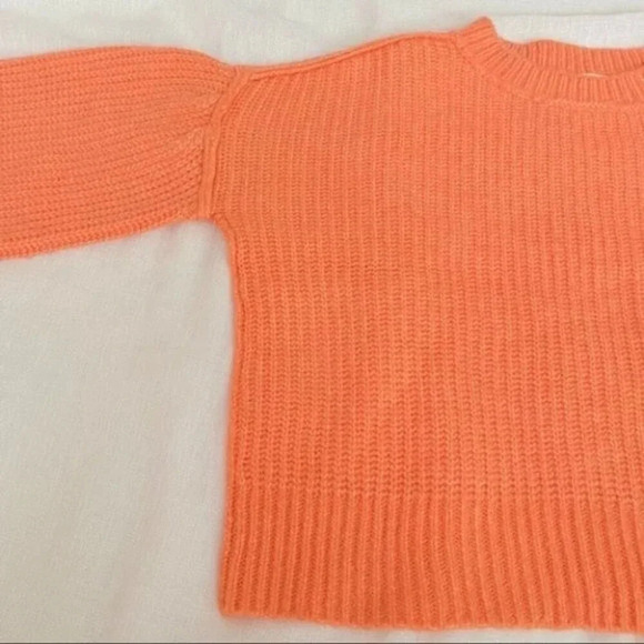 NEW Happy x Nature Peach Sweater with Billow Sleeves Puff sleeve - Picture 16 of 16